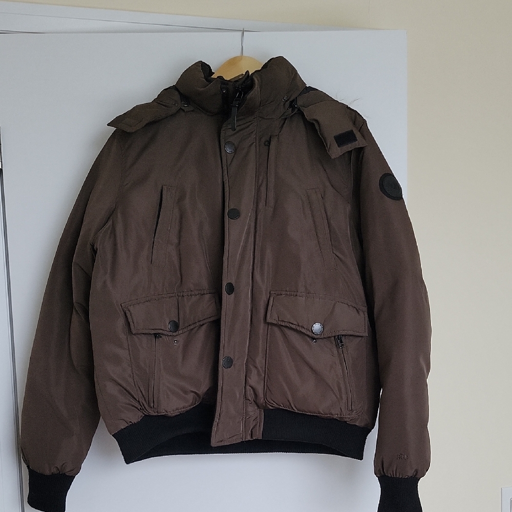Men's Brown Rudsak Bomber Winter Parka